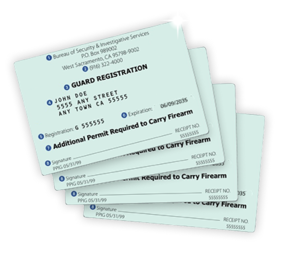Guard Card Registration
