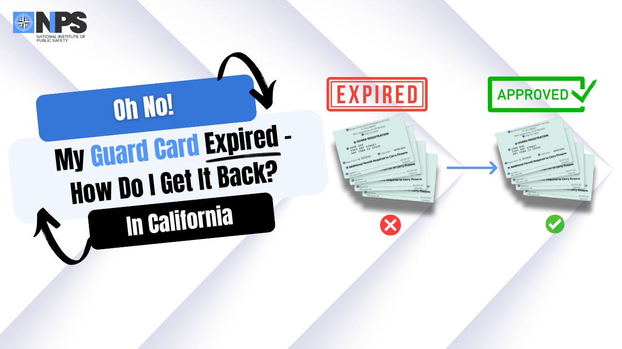 How to Renew or Replace an Expired California Guard Card