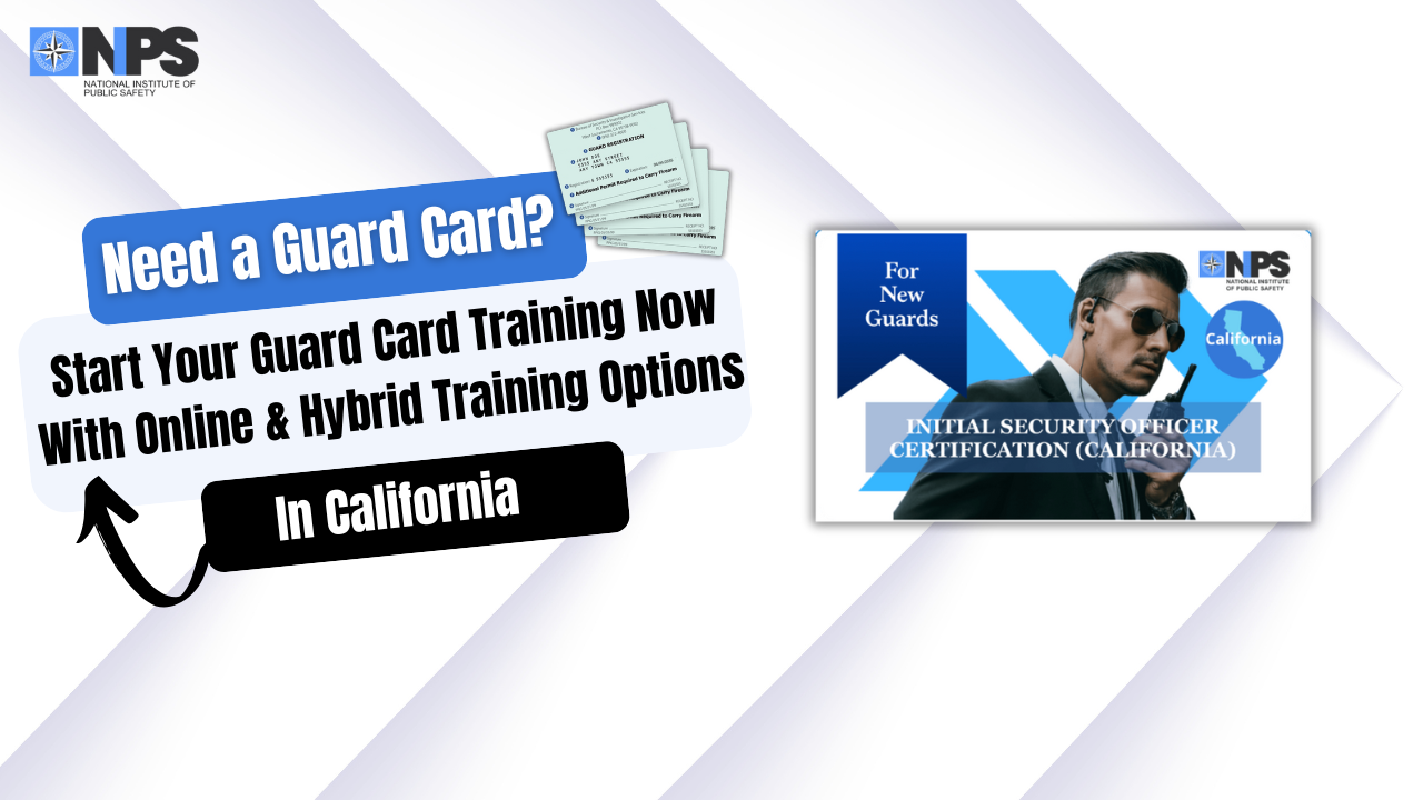 Guard Card Training In California
