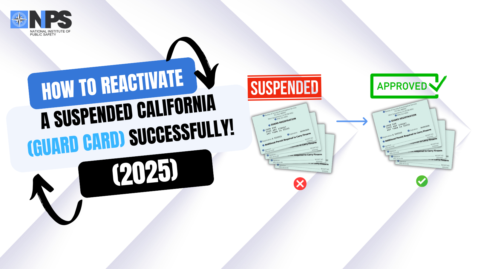 How to Reactivate a Suspended Guard Card Successfully!