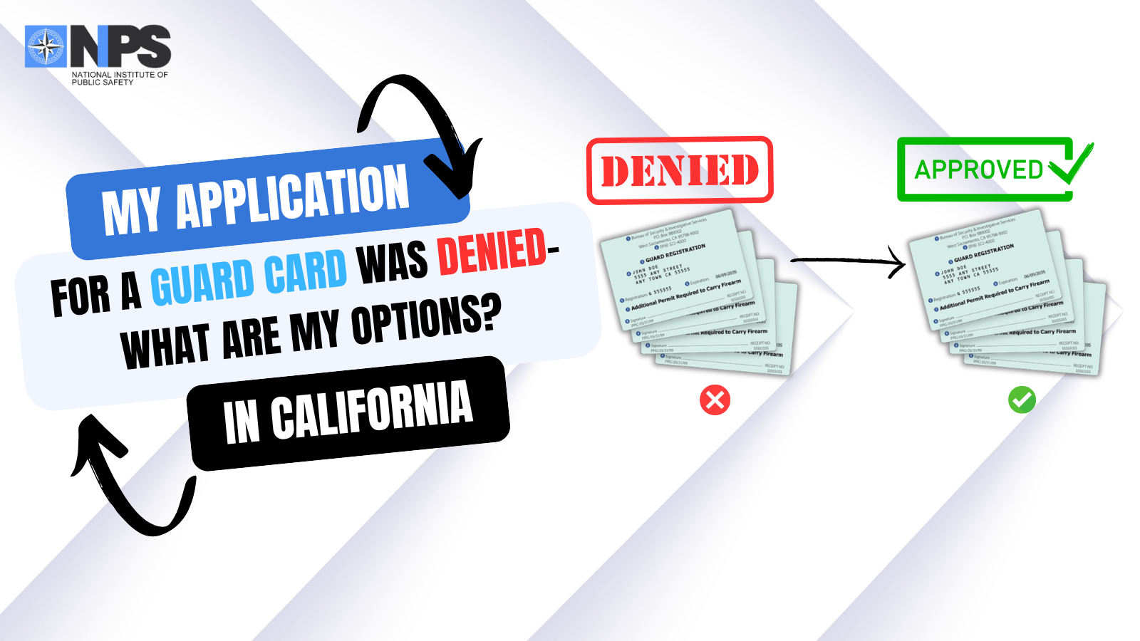 My California Guard Card Was Denied — What Are My Options?