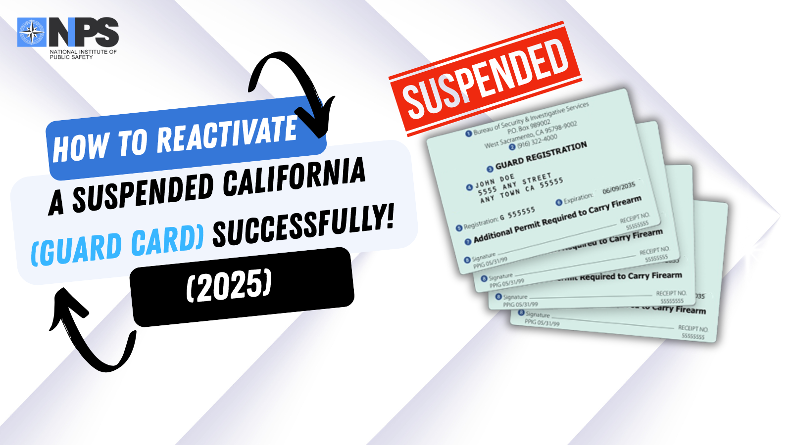 How to Reactivate a Suspended Guard Card Successfully!