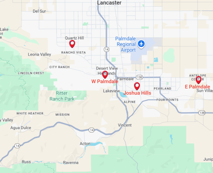 Lancaster Valley Map