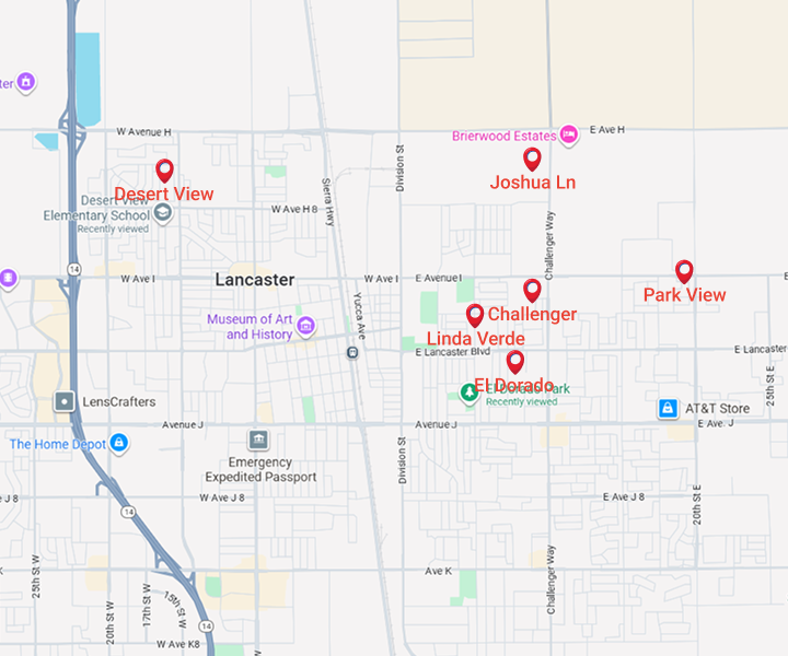 Lancaster Valley Map