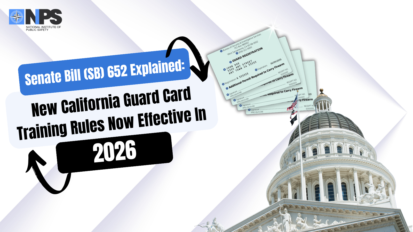 SB 652 Training Reform: New BSIS Guard Card Training Update