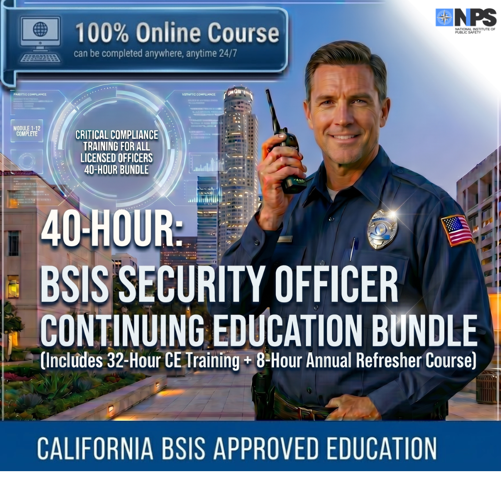 40-Hour BSIS Security Officer CE Education Bundle